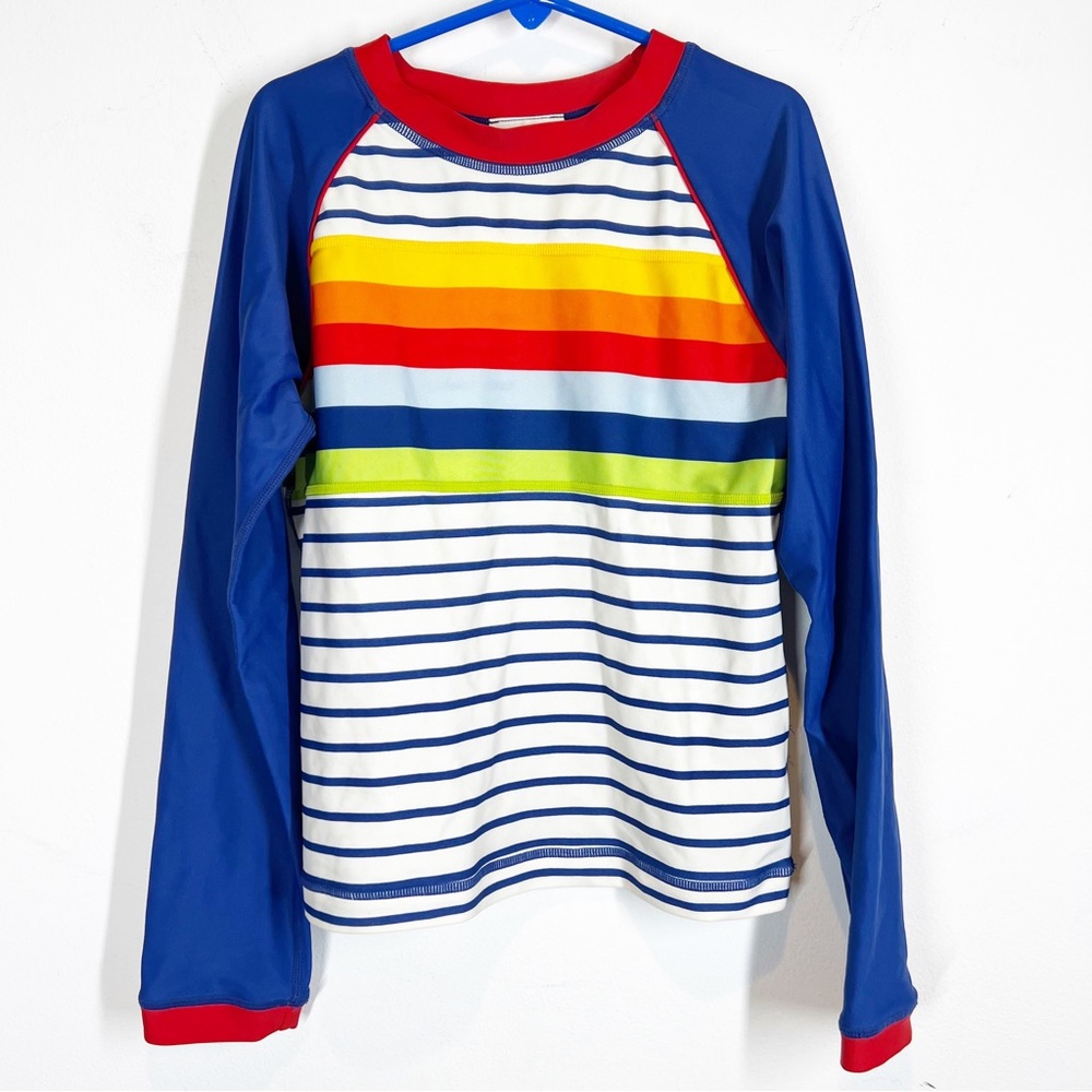 Hanna Andersson Striped Swim Shirt Rashguard
